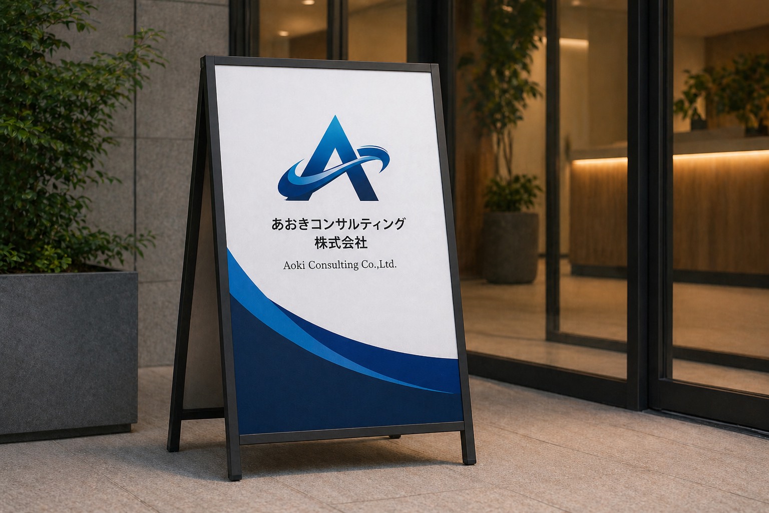 店頭の看板のイメージ